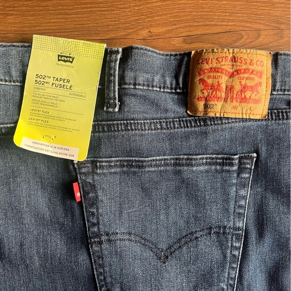 💙 NWT Levi’s 502 Taper Stretch Jeans – Plus Size 💙 - Picture 3 of 12